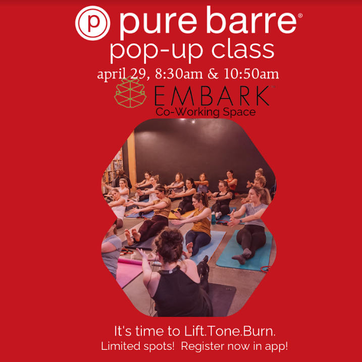 FREE Pure Barre Pop-up Classes @ Embark